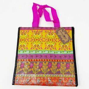 NATURAL LIFE | Colorful Stripes and Florals Insulated Lunch Bag